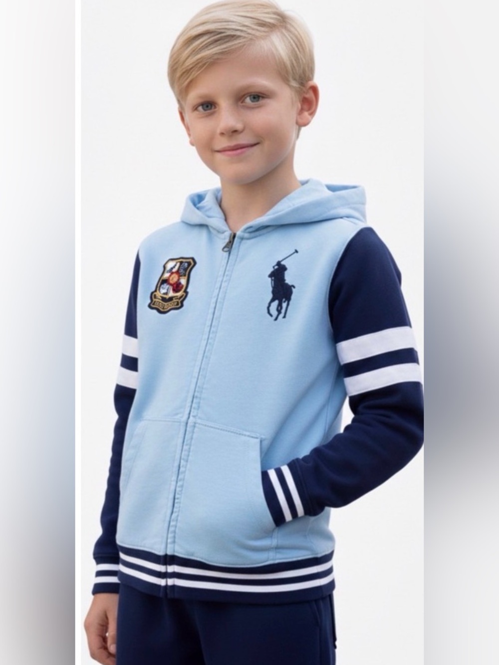 Polo Ralph Lauren Big Pony French Terry Hoodie NEW Youth Size Small (8)